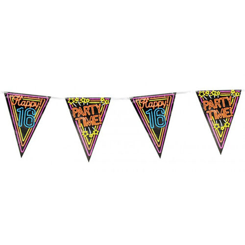 Girlande 16 Jahre Neon
