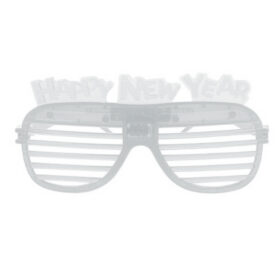 LED-Shutter-Brille transparent - Frohes Neues Jahr