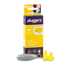 Pluggerz Ohrstöpsel Quiet - Ohrstöpsel für Konzentration - Studium/Arbeit/Reisen