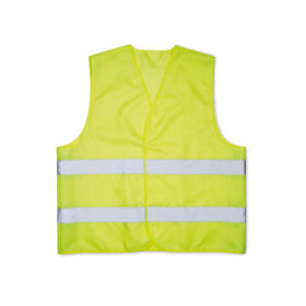 Sicherheitsweste neon gelb mit Aufbewahrungstasche