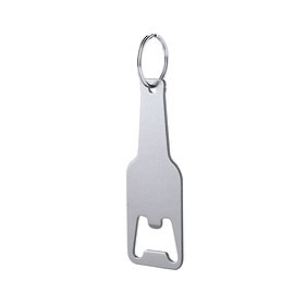Flaschenöffner Schlüsselanhänger Silber