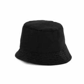 Bucket Hat Baumwolle schwarz
