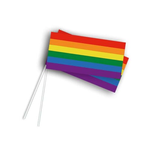 Schwenkfahne Pride Regenbogen 50 Stück