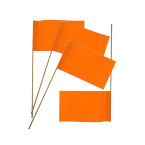 Winkfähnchen orange 50 Stück