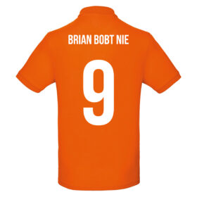 Unisex-Polo in Orange - Brian bobt nie