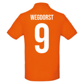 Unisex orange Poloshirt - Wegdorst
