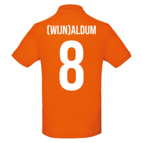 Unisex orangene Polo - (Wein)aldum