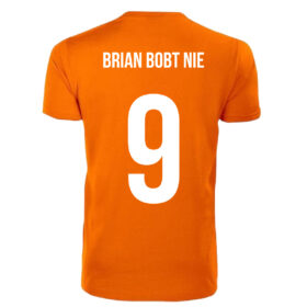 Unisex orangenes T-Shirt - Brian bobt nie