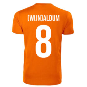 Unisex orange T-Shirt - (Wijn)aldum