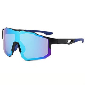 Sport-Sonnenbrille schwarz/blau