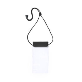 Wasserdichte Handytasche mit Klettband PVC schwarz