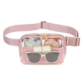 Hüfttasche Transparent Rosa