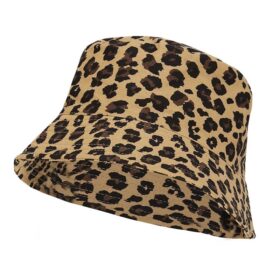 Sarlini Fischerhut mit Leopardenmuster braun - 57 cm
