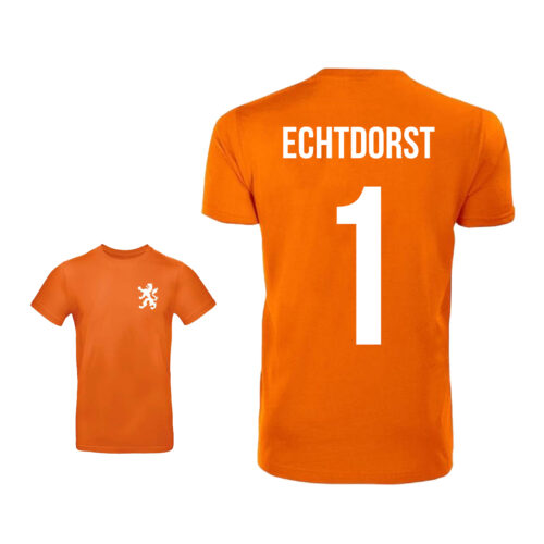Unisex orangenes T-Shirt - Echtdorst