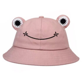 Frosch Anglerhut 56-58 cm Baumwolle hellrosa