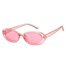Sonnenbrille oval dickes Gestell - Rosa