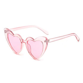 Herz-Sonnenbrille mit dickem Gestell - Rosa