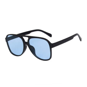 Pilotensonnenbrille klassisch schwarz - Mit blauen Gläsern