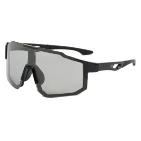 Polarisierte schwarze Sport-Sonnenbrille - Schwarzes Glas