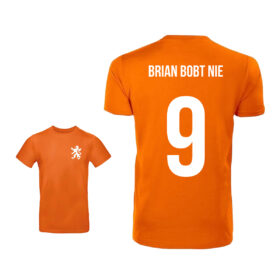 Unisex orangenes T-Shirt - Brian bobt nie