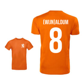 Unisex orange T-Shirt - (Wijn)aldum