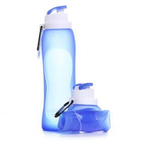 Faltbare Wasserflasche 500 ml blau