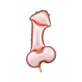 Folienballon Penis 88 x 46 cm roségold