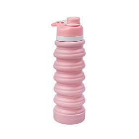 Duradis - Faltbare Silikon-Wasserflasche 750 ml - Baby Pink
