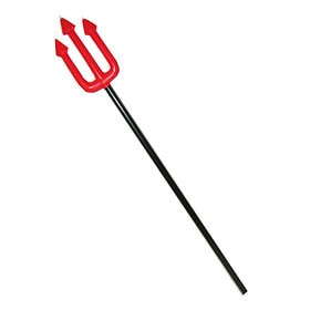 Halloween Dreizack Teufel Rot/Schwarz