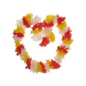 Hawaii-Kette Oeteldonk rot/weiß/gelb