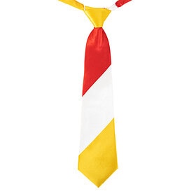 Krawatte Oeteldonk rot/weiß/gelb