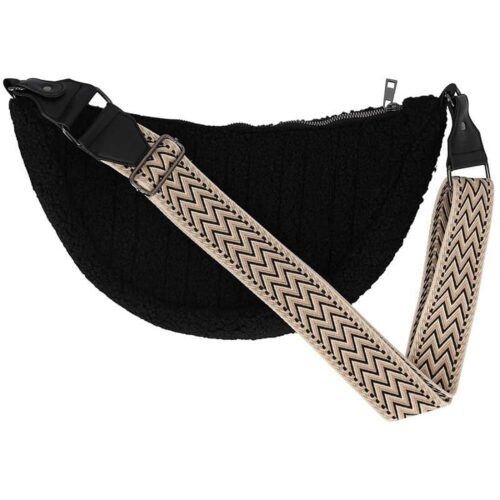 Teddy Crossbody Schultertasche Schwarz