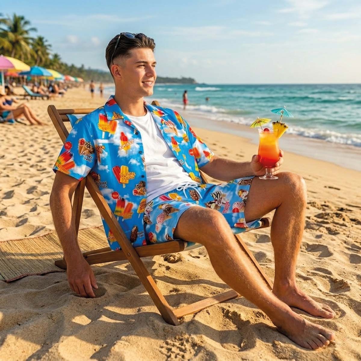 Hawaii-Bluse mit Eiscremes – Bild 2