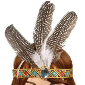 Kopfschmuck mit Federn - Indianerhaube