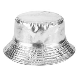Wendbarer Bucket Hat glänzend silber