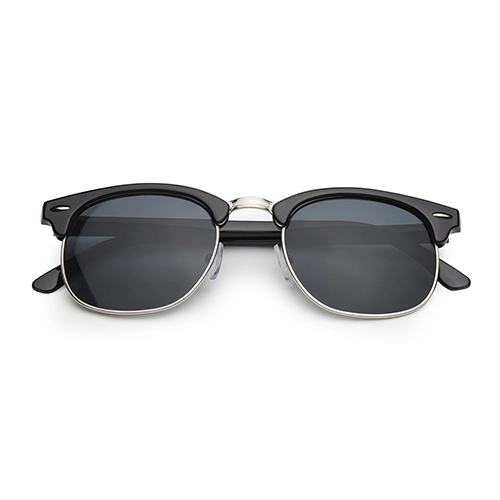 Club Sonnenbrille Schwarz-Silber Rahmen | UV-400