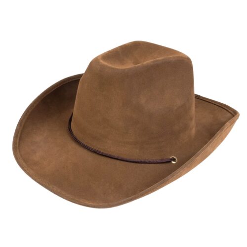 Cowboyhut Kunstleder Braun