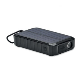 Solar Powerbank mit Dynamo 8000 mAh Schwarz