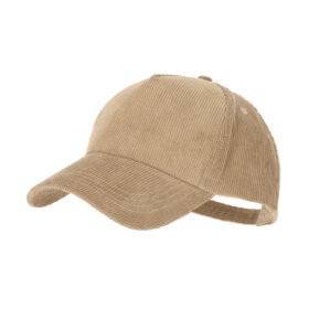 Cord Hut aus Kord mit Schnallenverschluss Polyester Beige