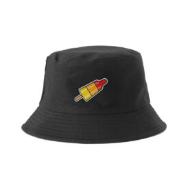 Wendbarer Fischerhut Raketen-Eis schwarz/orange