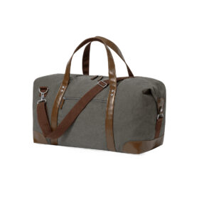 Sporttasche 60 Liter Canvas grau/braun