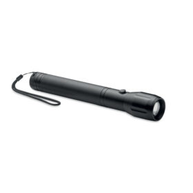 Große Taschenlampe Aluminium Schwarz