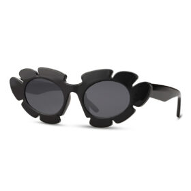 Sonnenbrille Blume - Schwarz