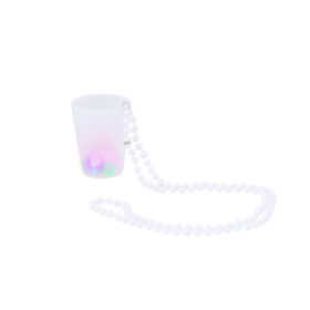 Shotglas mit LED-Beleuchtung und Perlenkordel- 50 ml - PS