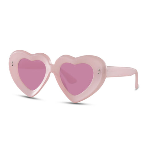 Herz-Sonnenbrille Rosa - Mit rosa Gläsern
