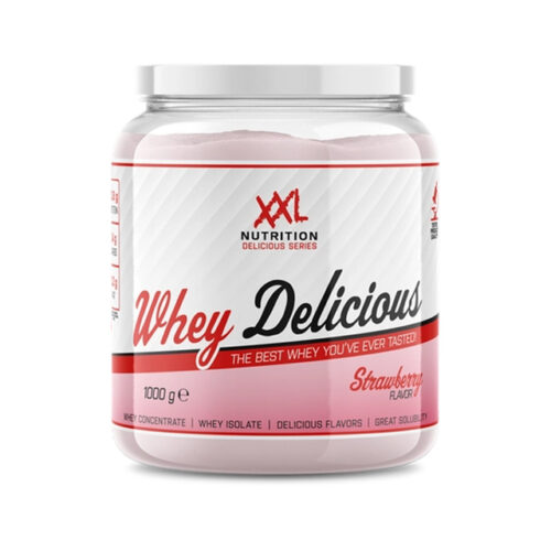 XXL Nutrition Whey Delicious Proteinshake Erdbeere – 1000 Gramm