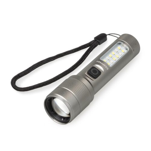 Campfest Taschenlampe mit Seitenlicht 1200 mAh – Grau