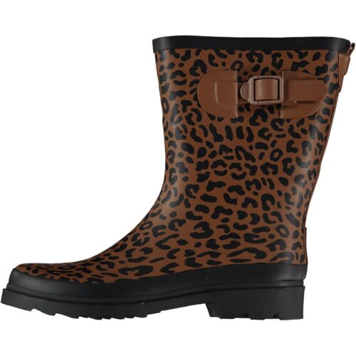 XQ Footwear Gummistiefel mit Leopardenmuster braun