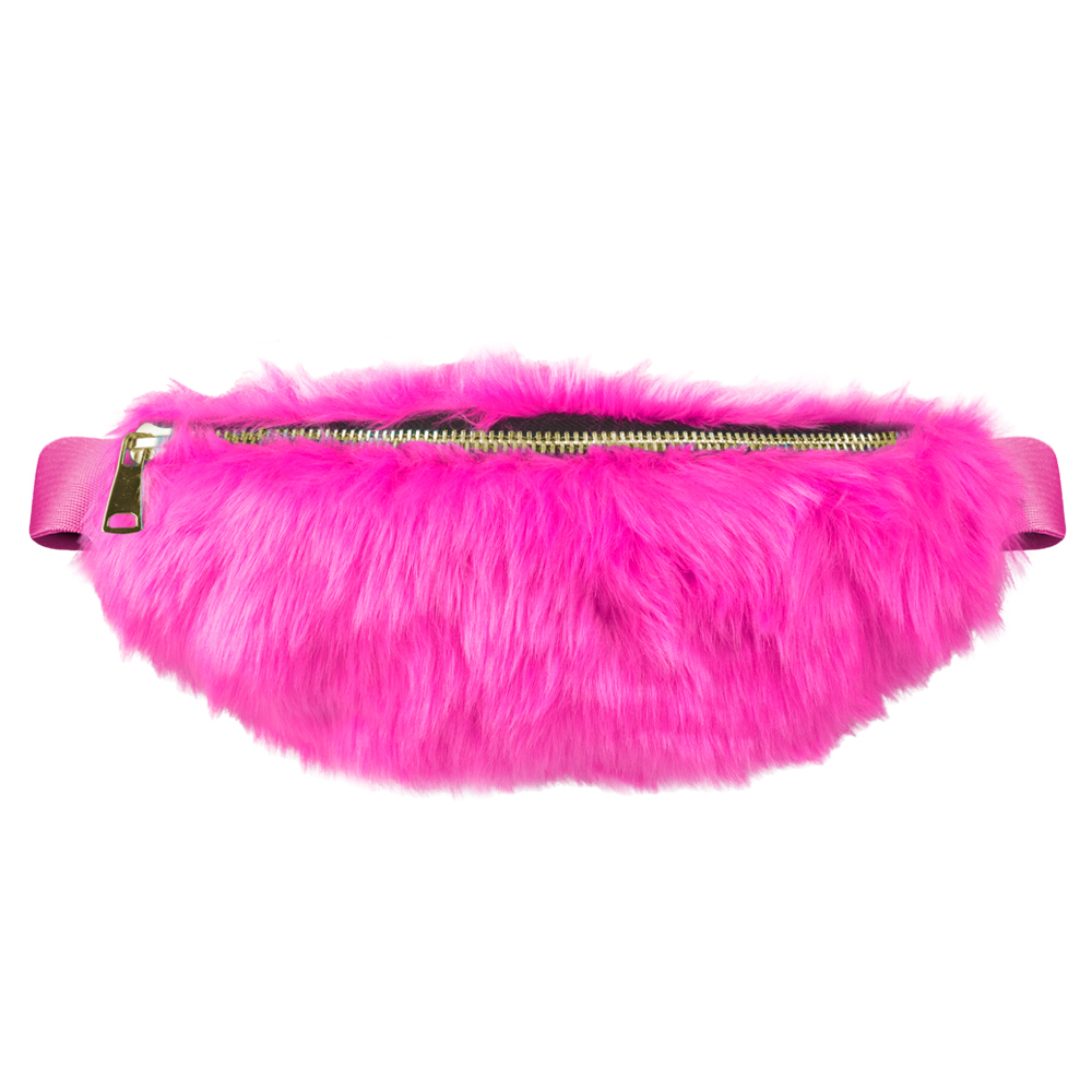 Plüsch-Bauchtasche rosa – Bild 2