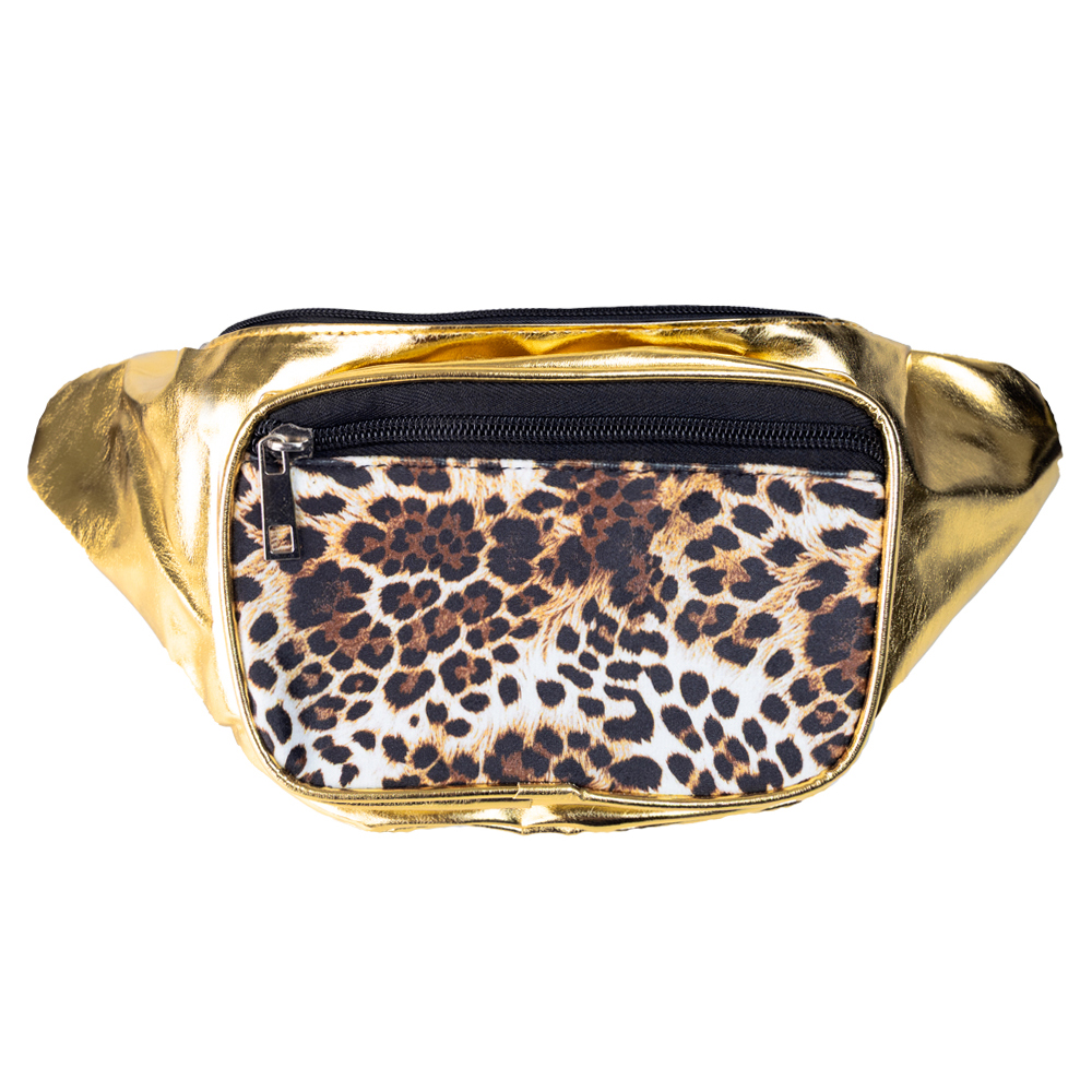Bauchtasche mit goldener Leopardenmuster – Bild 2